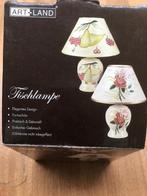 Art-Land brocante tafellampje, roos motief, Overige materialen, Nieuw, Ophalen of Verzenden, Minder dan 50 cm