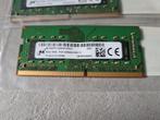 2 x 8GB Micron PC4 3200MHZ 260 pin laptopgeheugen, Computers en Software, RAM geheugen, 3200MHZ, DDR4, 8 GB, Ophalen of Verzenden