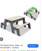 Gratis GRATIS exit speel pciknicktafel., Tuin en Terras, Picknicktafels, Gebruikt, Rechthoekig, Hout, Ophalen