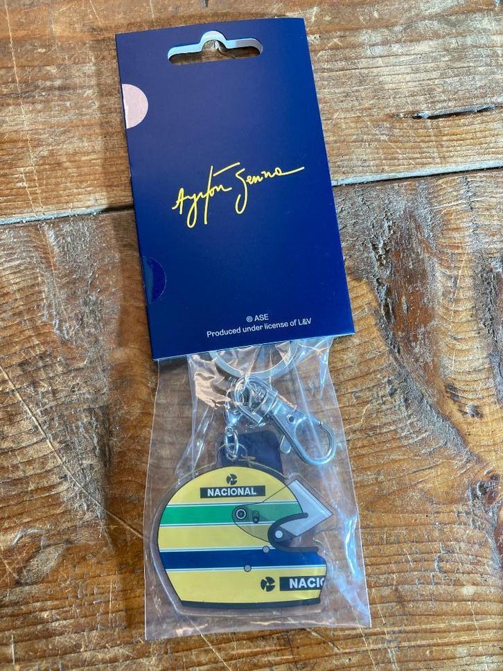 ✅ Ayrton Senna Sleutelhanger Formule 1 helm Nacional, Verzamelen, Automerken, Motoren en Formule 1, Nieuw, Formule 1, Ophalen of Verzenden