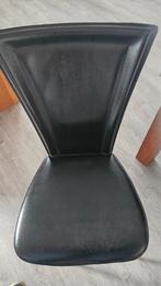 Eetkamerstoelen, Ophalen, Overige materialen, Strak, Zwart