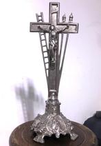 Kruis Crusifix Zilver Calvarieberg Antiek😍🙏💑✨👌, Ophalen of Verzenden