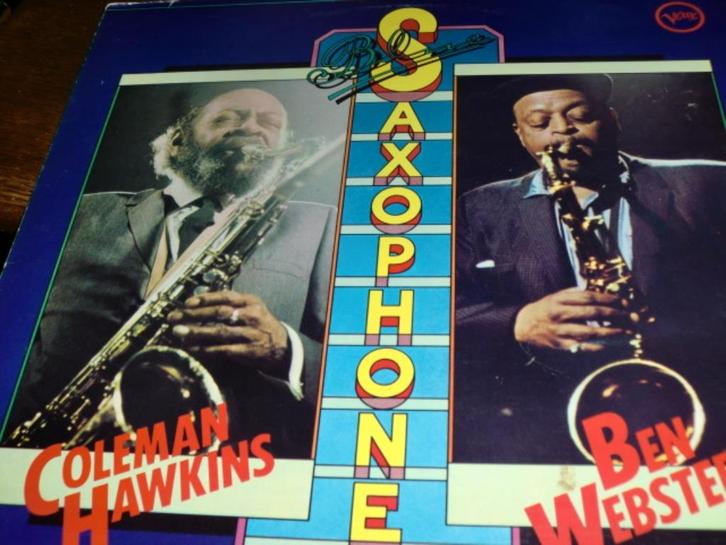Coleman Hawkins & Ben Webster ‎ Blue Saxophones VERVE LP, Cd's en Dvd's, Vinyl | Jazz en Blues, Zo goed als nieuw, Jazz, 1940 tot 1960