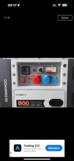 Daewoo Aggregaat/Stroomgenerator - Diesel, Doe-het-zelf en Verbouw, Aggregaten, Ophalen, Gebruikt, Elektrisch startend, Dieselolie