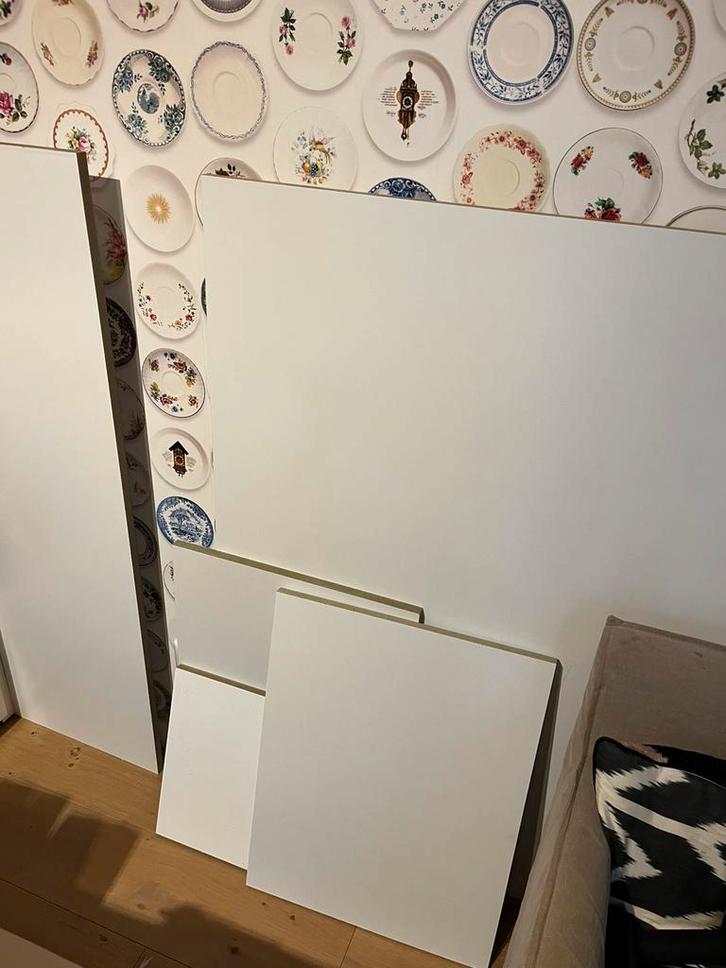 Vochtwerend mdf verschillende restplaten 18 mm, Doe-het-zelf en Verbouw, Platen en Panelen, Zo goed als nieuw, Ophalen