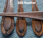 SBS Rostfrei Edelstahl Germany bestek relief kruisband goude, Ophalen of Verzenden, Gebruikt, Rvs of Chroom