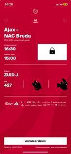 Ajax - Nac, Tickets en Kaartjes, Eén persoon, April