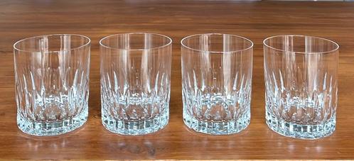 4 kristallen whiskyglazen, Verzamelen, Glas en Borrelglaasjes, Zo goed als nieuw, Overige typen, Ophalen of Verzenden