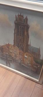 Dordrecht olieverf schilderij, Chris de Bruijn jr., Ophalen of Verzenden
