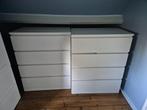 2x Ikea Malm ladekast wit, Huis en Inrichting, Kasten | Ladekasten, Ophalen, 50 tot 100 cm, Zo goed als nieuw, 3 of 4 laden