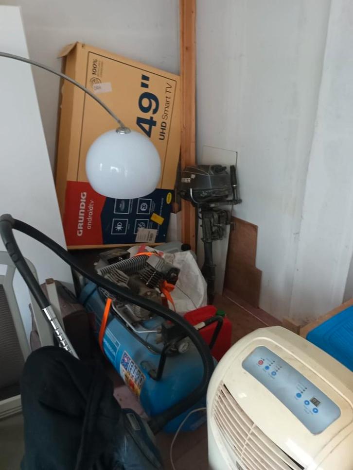 100 liter compressor, Doe-het-zelf en Verbouw, Compressors, Gebruikt, 6 tot 10 bar, 100 liter of meer, 200 tot 400 liter/min, Mobiel