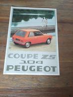 Peugeot ZS 104 1976 8 pag., Peugeot, Zo goed als nieuw, Verzenden