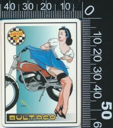 Sticker: Bultaco, Verzamelen, Stickers, Zo goed als nieuw, Bedrijf of Vereniging, Ophalen of Verzenden