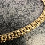 14k gouden armband massief schakel model nieuw, Ophalen of Verzenden, Zo goed als nieuw, Goud