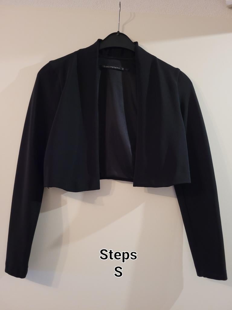 Zwart jasje van Steps - Maat S, Zwart, Ophalen of Verzenden, Zo goed als nieuw, Steps