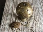 vintage koper messing halogeen lamp regelbaar, Ophalen of Verzenden, Gebruikt, Overige materialen, Minder dan 50 cm