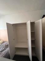 Witte Kledingkast - 3 Deuren - Zelf Demonteren, Huis en Inrichting, Kasten | Kledingkasten, Ophalen, Kunststof, Gebruikt, 100 tot 150 cm