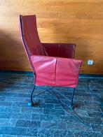 Montis design stoel model chaplin op wieltjes, Minder dan 75 cm, Leer, Zo goed als nieuw, 50 tot 75 cm