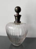 Prachtige Art Deco karaf kristal met verzilverde stop, Ophalen of Verzenden