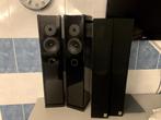 LAMBDA TOPAAS LUIDSPREKERS ZEER MOOI GELUID, Zo goed als nieuw, 120 watt of meer, Front, Rear of Stereo speakers, Ophalen