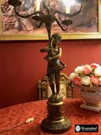 Grote tafellamp / staande lamp antiek barok engel beeld, Ophalen, Gebruikt, Overige materialen, 75 cm of meer