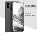 Clear View Stand Cover+PETprotector voor Mi A2 Lite _ Zwart, Verzenden, Nieuw, Hoesje of Tasje
