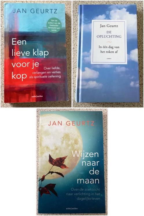 Wijzen naar maan / Opluchting / Klap op je kop - Jan Geurtz, Boeken, Esoterie en Spiritualiteit, Zo goed als nieuw, Spiritualiteit algemeen