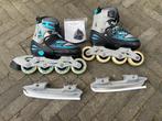 Nijdam Junior Skate/Schaats Combo - Semi-Softboot - Zwart -, Ophalen, Gebruikt