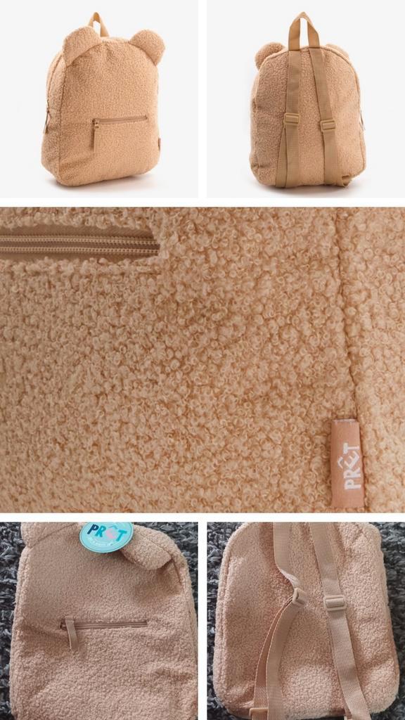 Beige Teddybeer rugzakje 7 liter inhoud 25x30x10 nieuw, Kinderen en Baby's, Kinderspulletjes, Nieuw, Ophalen of Verzenden