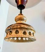 Vintage Fat Lava Hanglamp Bruin/créme., Overige materialen, Gebruikt, Vintage, Ophalen of Verzenden