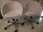 2 x Ikea Skruvsta Wit Ecoleer, Huis en Inrichting, Bureaustoelen, Ophalen, Gebruikt, Wit