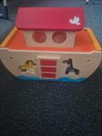 Houten Ark van Noach met Dieren, Ophalen, Zo goed als nieuw, Rij- of Hobbelspeelgoed