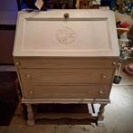 Vintage Secretaire Cremewit/Verweerd, Ophalen, Sappemeer, Bij, Zo goed als nieuw