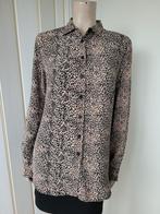 Alix blouse viscose bruin maat M/38 panter, Maat 38/40 (M), Alix the label, Bruin, Ophalen of Verzenden