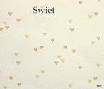 7820 wit beige grijs roze oker hartjes AS Creations behang, Ophalen of Verzenden, 75 m² of meer, Grijs