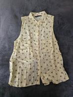 Bershka top met watermeloenpartjes en split op de rug maat M, Kleding | Dames, Tops, Maat 38/40 (M), Geel, Zo goed als nieuw, Zonder mouw