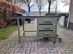 Vintage Werkbank met Laden, Ophalen of Verzenden, Gebruikt