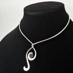 Zilveren spang met onyx van ALTON Zweden uit 1976, Ophalen of Verzenden, Zilver, Ketting, Met edelsteen