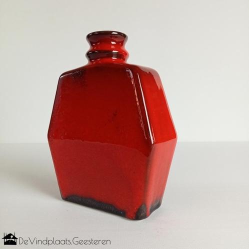 Jopeko Keramik bijzondere abstracte vaas West Germany, Huis en Inrichting, Woonaccessoires | Vazen, Zo goed als nieuw, Rood, Minder dan 50 cm