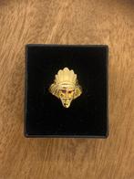 18k gouden indianen ring met rode steentjes, Sieraden, Tassen en Uiterlijk, Ringen, Verzenden, Nieuw, Kleiner dan 17, Dame