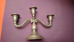 Antieke 3 armige tinnen kandelaar tiel holland, Ophalen of Verzenden, Overige materialen