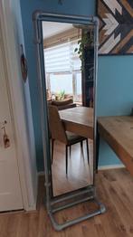 Spiegel in steigerbuis, Huis en Inrichting, Ophalen, Zo goed als nieuw, 150 tot 200 cm, Rechthoekig
