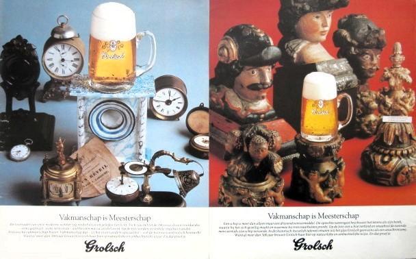 20 vintage advertenties reclames Grolsch bier 1972-81, Verzamelen, Biermerken, Gebruikt, Overige typen, Grolsch, Ophalen of Verzenden