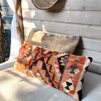 XL Kelimkussen 40x80 roze oranje bruin, Yazgibi, Overige kleuren, Verzenden, Nieuw
