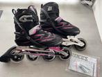 Roces inline skates Y 200 W black - deep pink, Roces, Inline skates 4 wielen, Ophalen of Verzenden, Zo goed als nieuw