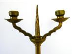 Driekoningen kandelaar knoop kandelaar 2 armig en kaarsenpin, Ophalen of Verzenden, Koper of Brons