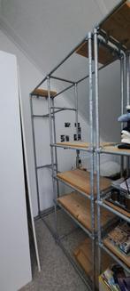 Steigerpalen Kledingkast - Industrieel Design, Huis en Inrichting, Kasten | Kledingkasten, Ophalen, 200 cm of meer, Zo goed als nieuw