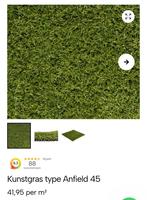 Kunstgras 45 mm van mooie kwaliteit, Tuin en Terras, Gras en Kunstgras, Ophalen, Nieuw, Minder dan 10 m², Kunstgras