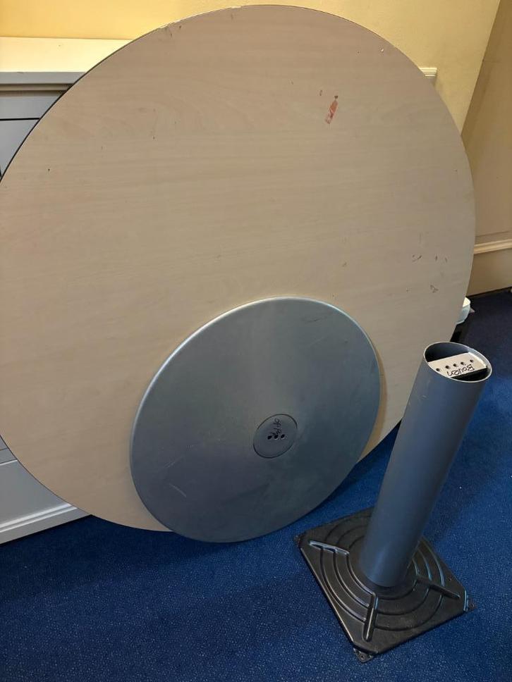 ronde tafel diameter 120 cm, Huis en Inrichting, Tafels | Eettafels, Gebruikt, 100 tot 150 cm, 100 tot 150 cm, Vier personen, Rond