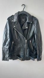 Zara TRF oversized leren biker jacket S/M, Maat 38/40 (M), Ophalen of Verzenden, Gedragen, Zara